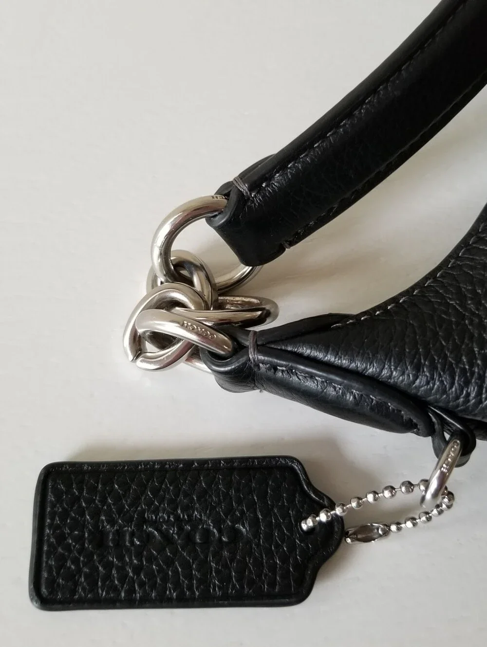 Coach Mini Payton Shoulder Bag Pebbled Leather